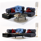 Set of modular sofas