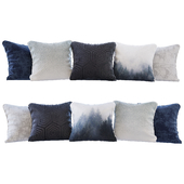 A set of blue forest pillows (Pillows blue forest YOU)