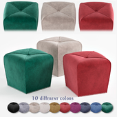 Aalten Velvet Ottoman