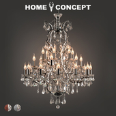 OM Chandelier Crystal large, Crystal Chandelier Large