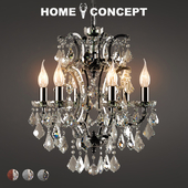 OM Chandelier Crystal, small Crystal Chandelier Small