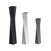 Brimfield & May Contemporary Twisted Ceramic Vases