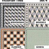 Topcer Victorian Tiles Set4