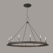 minimalist iron ring chandelier