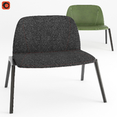 Lounge-chair Kristalia plate 70