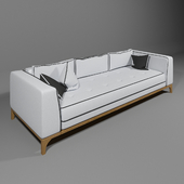 The Oulu sofa is straight.
