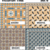 Topcer Victorian Tiles Set6