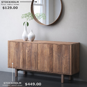 IKEA STOCKHOLM Sideboard and mirror