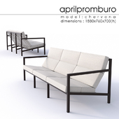 "ОМ" Aprilpromburo Chervona 3-seat sofa