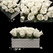 white flowerbox