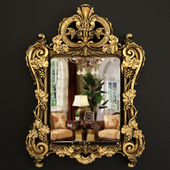 18th century Regence period giltwood mirror