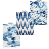 Temple and webster:Baikal Blue Soft Power Loomed Modern Rug, Purus Blue Soft Power Loomed Modern Rug, Salween Blue Soft Power Loomed Modern Rug