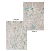 Temple and webster:Ice Blue Lila Bamboo Power Loomed Easy Care Modern Rug, Ice Blue Elspeth Power Loomed Easy Care Modern Rug