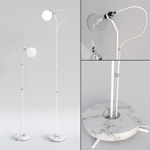 Five Floor Lamp - White Marble, Small Works