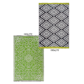 Temple and webster:Murano Lime Outdoor Rug, Grey Valencia Outdoor Rug