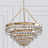 Calypso 8-Light Crystal Teardrop Chandelier