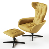 Walter Knoll Onsa Chair and Pouf