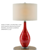 Lupo Red Table Lamp