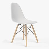 Eames Molded Plastic Side Chair Dowel Base By Herman Miller