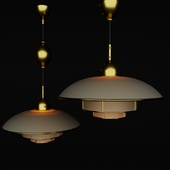 Rare adjustable "Titan" ceiling light