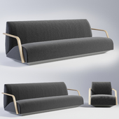 Andreu World Mansfred Sofa and Armchair