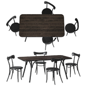 GTV Arch Dining Table & Cafestuhl