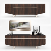 Furniture collection for living room Accademia Dresser + Mirror