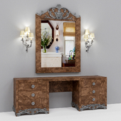 Coleccion Alexandra Leonor Dressing table and mirror