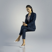 Woman Emily Business Sitting 002