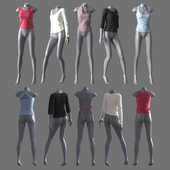 Women&#39;s clothing with mannequins 4