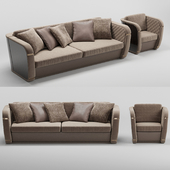 Francesco Molon sofa and armchair Bond