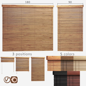 Wooden blinds 25mm, 2 options of width 90 and 180cm