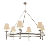 E. F. Chapman Casual Classic Ring Chandelier In Polished Nickel