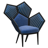 Кресло Lui 5A Blue Armchair by Philippe Bestenheider