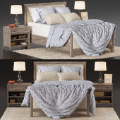 Bed Potterybarn Toulouse wood