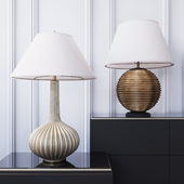 Visual Comfort Table Lamps: AH3105GW-NP, AH3130BSL-PL
