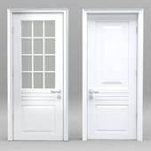 Whiter plastic door