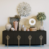 Ambella Sapling cabinet + ethnic decorative set