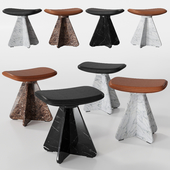 HOLLY HUNT Wan Stool by CHRISTOPHE DELCOURT