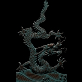 Bas-relief "Chinese Dragon"