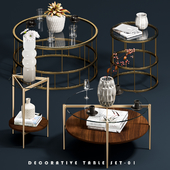 Decorative Coffee Tables Set 01