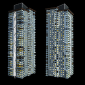 Modern residental, skyscraper