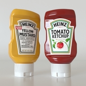 Heinz tomato ketchup & yellow mustard