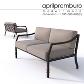 "ОМ" Aprilpromburo Mona 2-seat sofa
