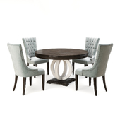 Continental Furniture - Olivia Round Table and Chairs