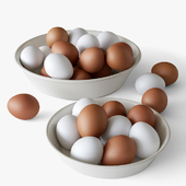 Bowl with eggs