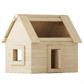 Wooden constructor. House