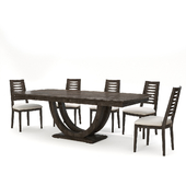 Continental Furniture - U Base Table and Chairs