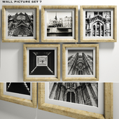 framed wall picture set  7