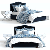 Pottery Barn Raleigh Bed 4 blue
